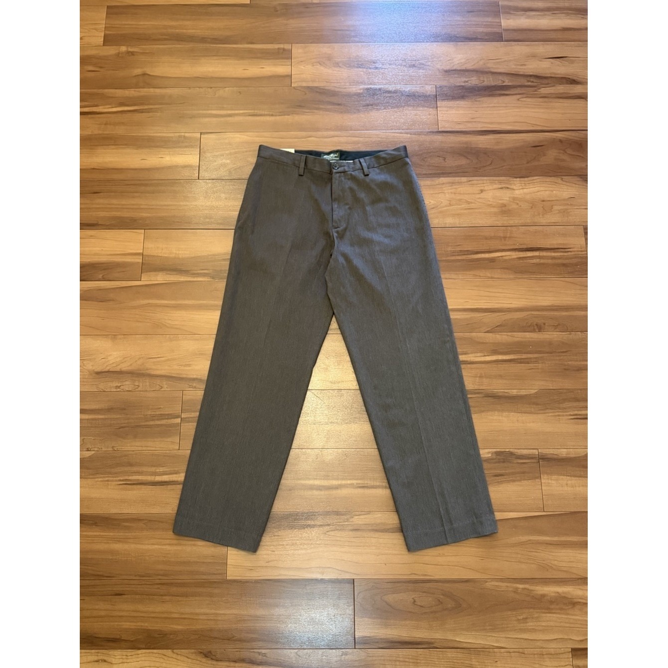 Eddie Bauer Classic Fit Wrinkle Stain Resistant Flat Front Pants Mens Size 34x32